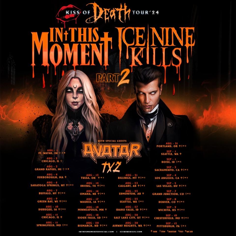 In This Moment Ice Nine Kills poster