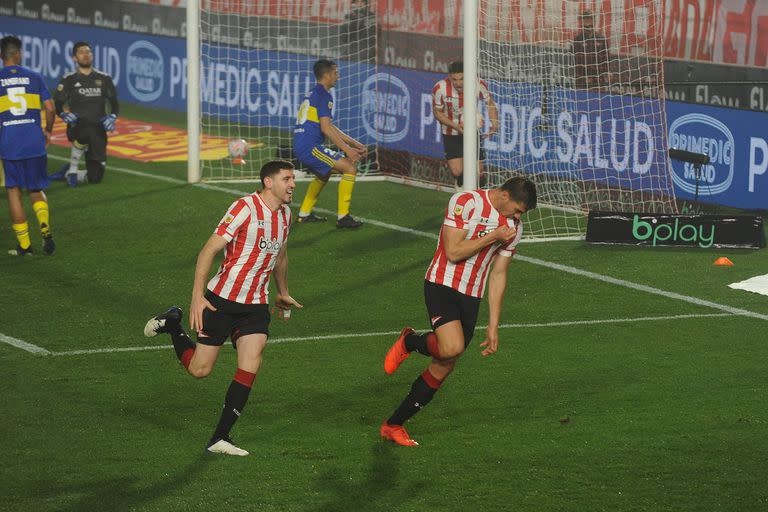 Gol de Noguera a Boca, de cabeza, con el que Estudiantes le ganó el domingo por la 6° fecha del Torneo 2021