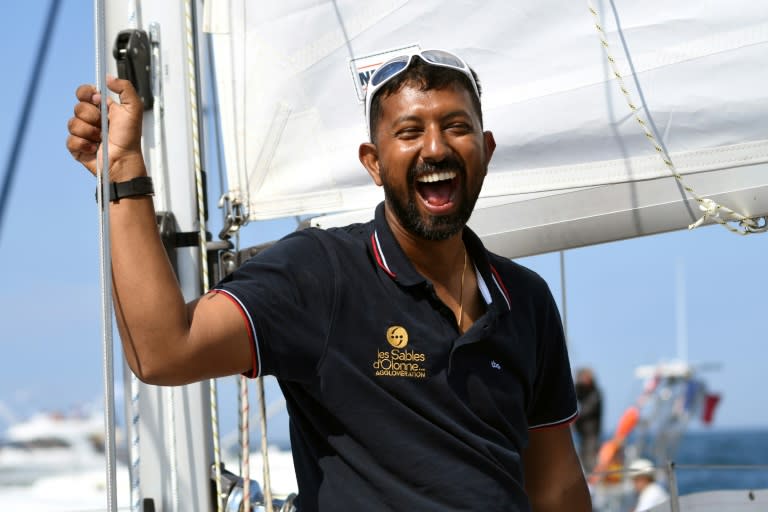 Abhilash Tomy, a competitor in the Golden Globe round-the-world race, was badly injured during a storm that damaged his vessel and snapped its mast on Friday as he sailed through an a remote stretch of the Indian Ocean