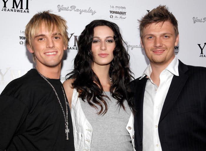 Los hermanos Angel, Nick y Aaron Carter