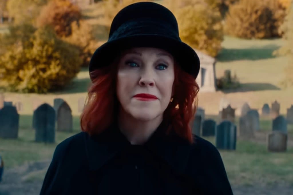 Catherine O’Hara as Delia Deetz in “Beetlejuice Beetlejuice.” YouTube/Warner Bros. Pictures