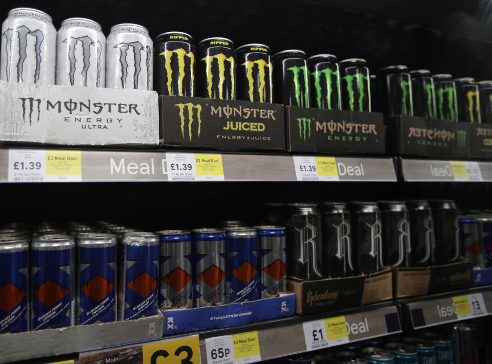 Most of Britain’s major supermarkets – and now Boots – have banned the sale of high caffeine energy drinks to under-16s (Getty Images)