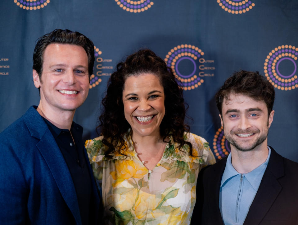 Jonathan Groff, Lindsay Mendez and Daniel Radclife