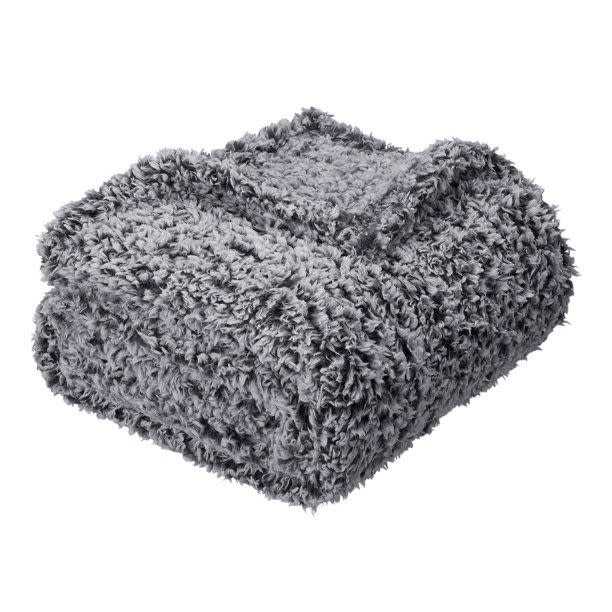 Mainstays Extra Plush Lightweight Sherpa Throw Blanket