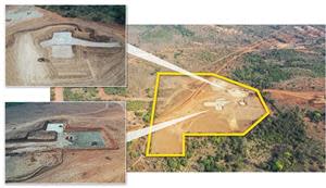 Processing plant earthworks