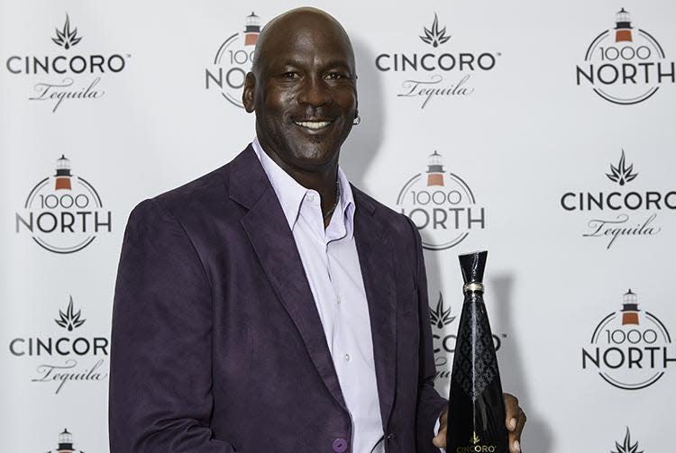 Michael Jordan at the South Florida launch of Cincoro Tequila located at 1000 North restaurant in Jupiter.