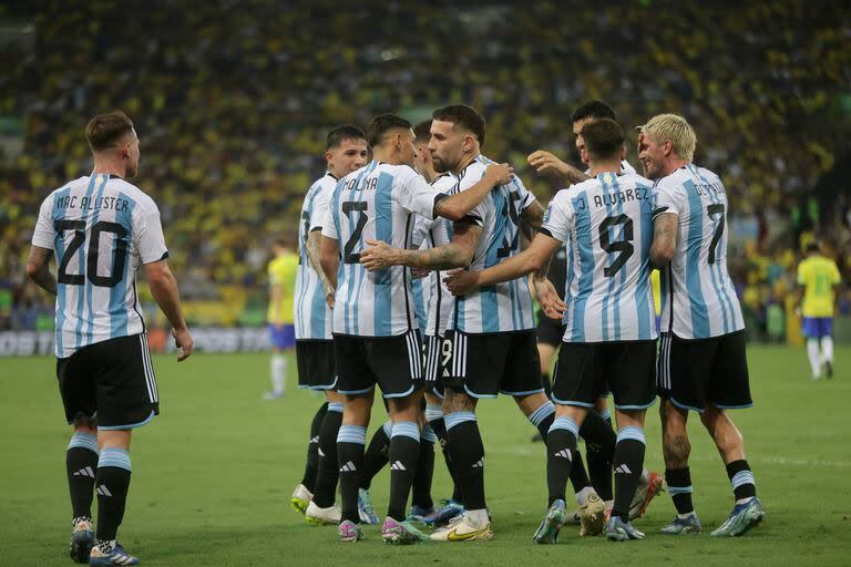 En el último partido que disputó la selección argentina, derrotó 1 a 0 a Brasil en el Maracaná