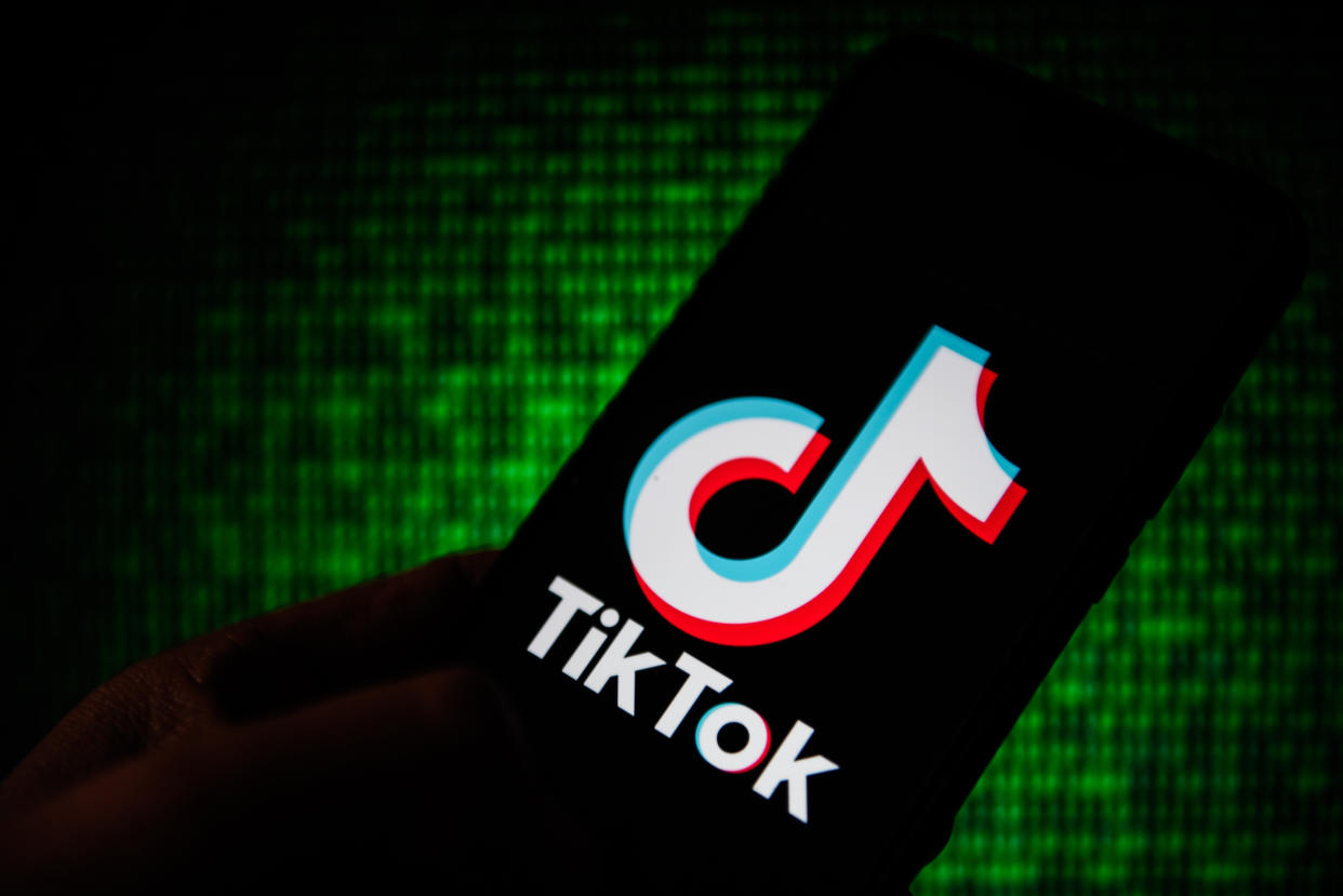 Tik Tok logo seen displayed on a smartphone. (Omar Marques/SOPA Images/Sipa USA/PA Images)