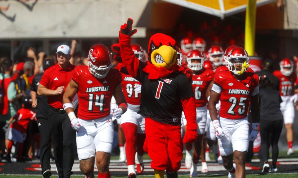 Louisville football team came out against Boston College Saturday afternoon in L & N Stadium.
Sept. 23, 2023