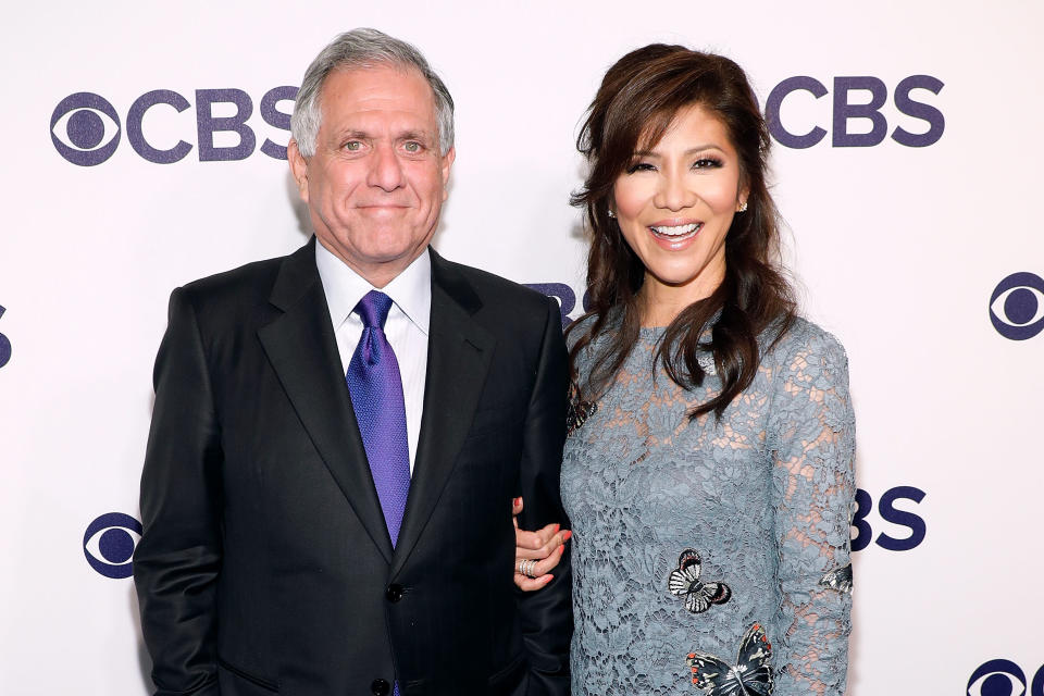 Les Moonves has the full support of his wife, Julie Chen. (Photo: Getty Images)