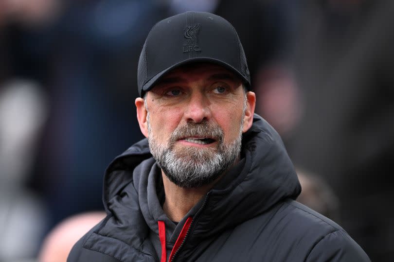 LONDON, ENGLAND - APRIL 27:  Jurgen Klopp, Manager of Liverpool during the Premier League match between West Ham United and Liverpool FC at London Stadium on April 27, 2024 in London, England. (Photo by Justin Setterfield/Getty Images) (Photo by Justin Setterfield/Getty Images)