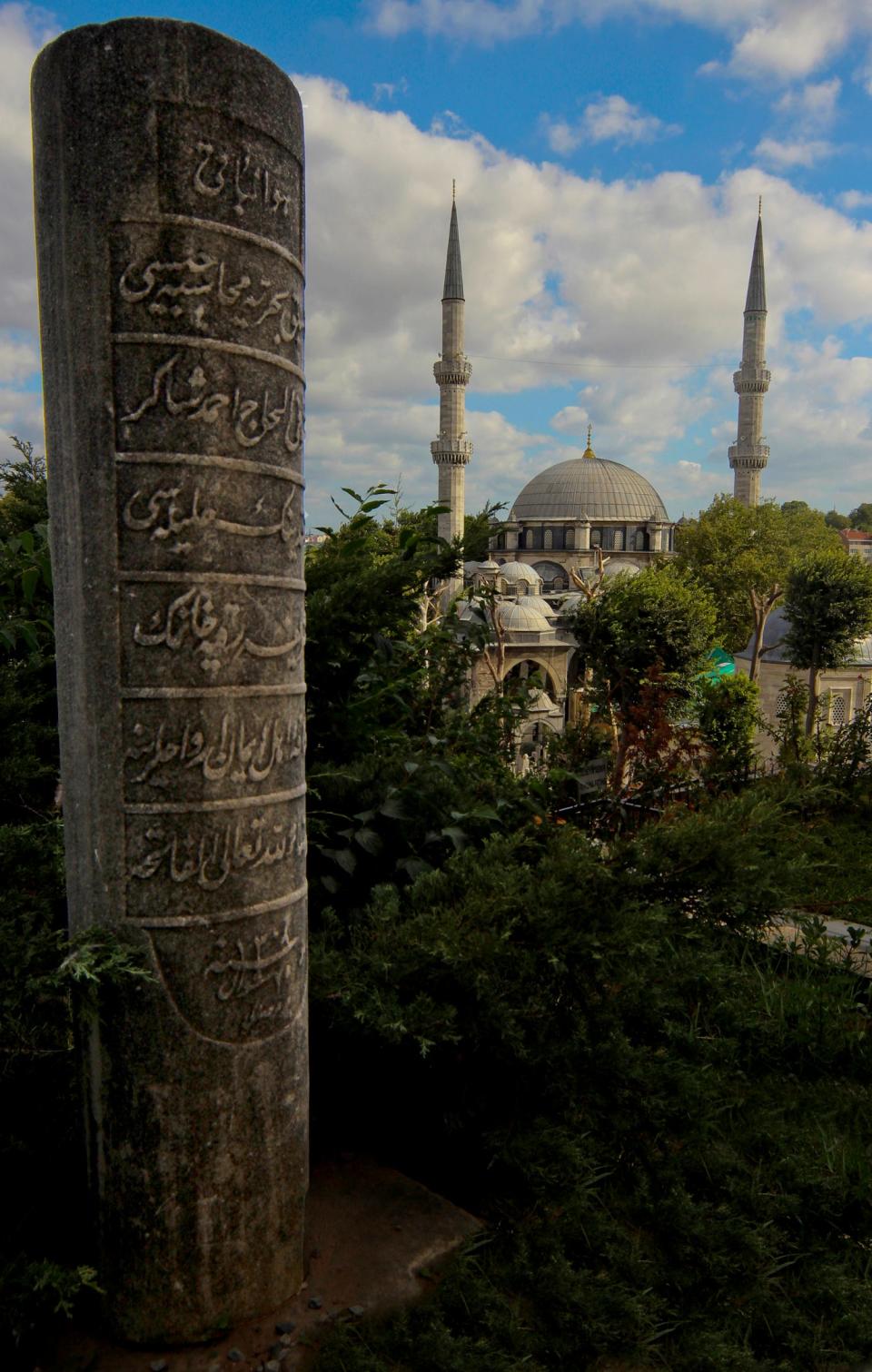 People from all over the Muslim world come to Istanbul to visit the Eyüp Sultan Mosque. It's the burial place of Eyüp Sultan (also known as Abu Ayyub al-Ansari), the Prophet Muhammad's standard-bearer and companion, who was buried here during the siege of Constantinople in the 670s.  This is where new Ottoman sultans received their sword of sovereignty as they took the throne (comparable to being crowned). It attracts a very conservative, religious crowd, humble in mood and attire, who are looking for spiritual fulfillment.