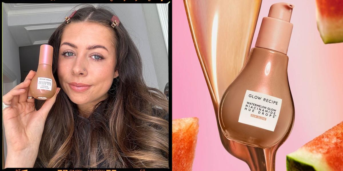 We Tried Glow Recipe's New Watermelon Glow Niacinamide Hue Drops Sun Glow  Serum on Three Different Skin Tones