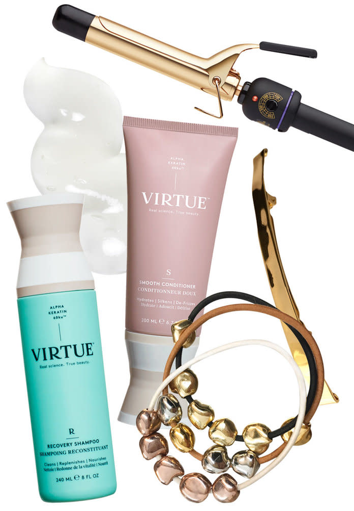 <p>Virtue Recovery Shampoo and Smooth Conditioner, $38 each; <a data-ecommerce=
