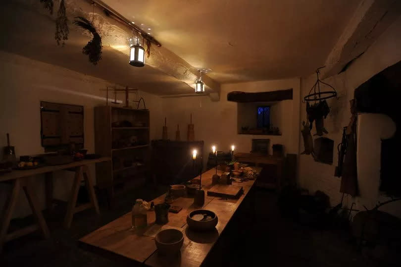 The kitchen by candlelight