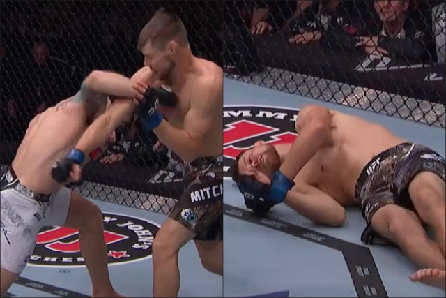 UFC 296 results: Josh Emmett absolutely crushes Bryce Mitchell in  devastating walkoff KO - Yahoo Sports