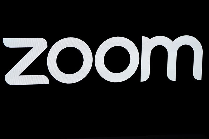 Imagen de archivo. El logo de Zoom Video Communications en NASDAQ MarketSite, Nueva York