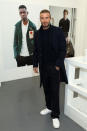 <p>David Beckham attended the Kent & Curwen exhibition alongside son Romeo this season. <em>[Photo: Getty]</em> </p>