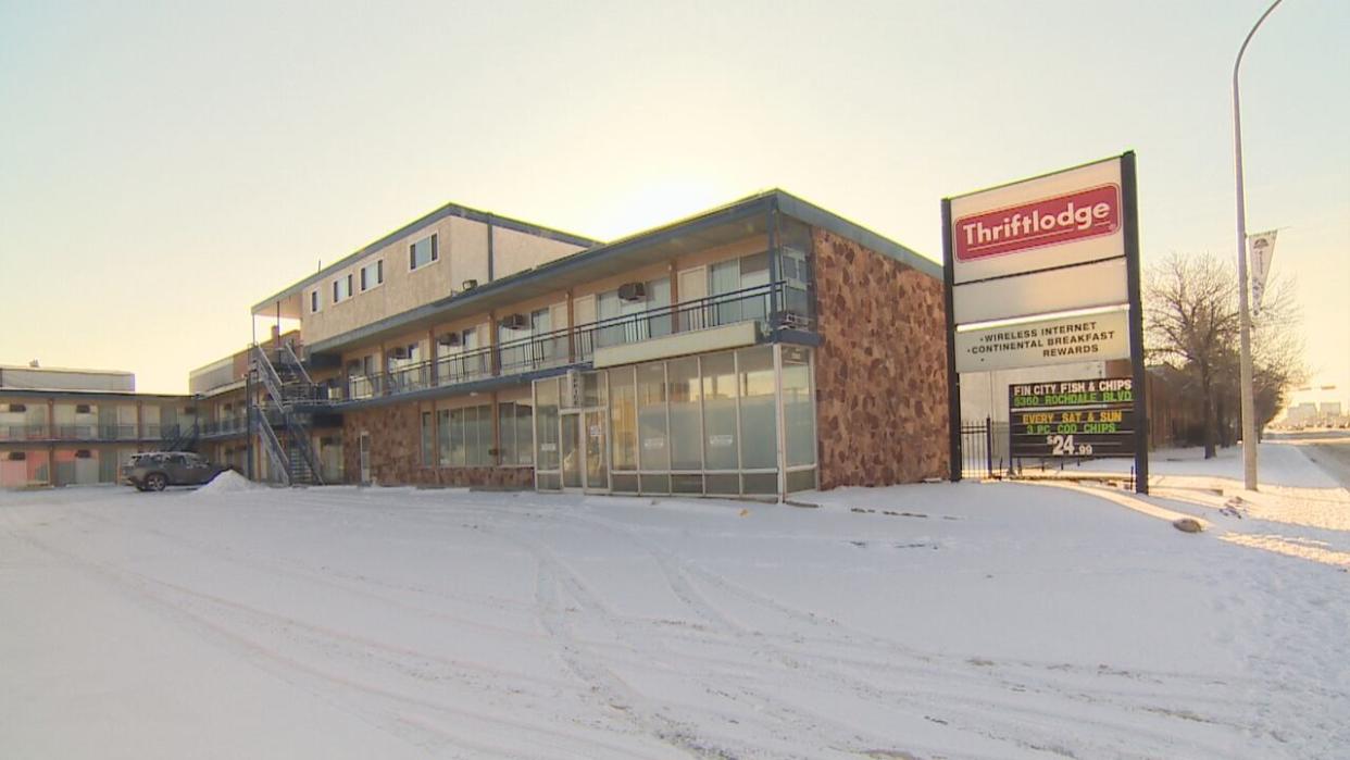 According to MLA Gary Grewal's public disclosure statement, he is an investor in the Thriftlodge Motel on Albert Street in Regina.  (CBC - image credit)