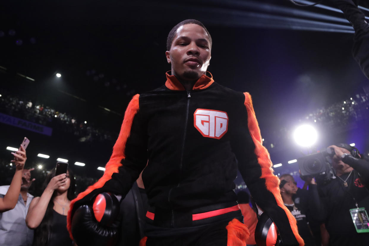 Gervonta Davis, seen here arriving for his super featherweight boxing championship bout against Ricardo Nunez in July, made a generous and kind gesture this week. (AP Photo/Julio Cortez)