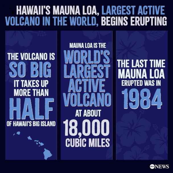 PHOTO: Hawaii's Mauna Loa, Largest Active Volcano in the World, Begins Erupting (ABC News Photo Illustration)