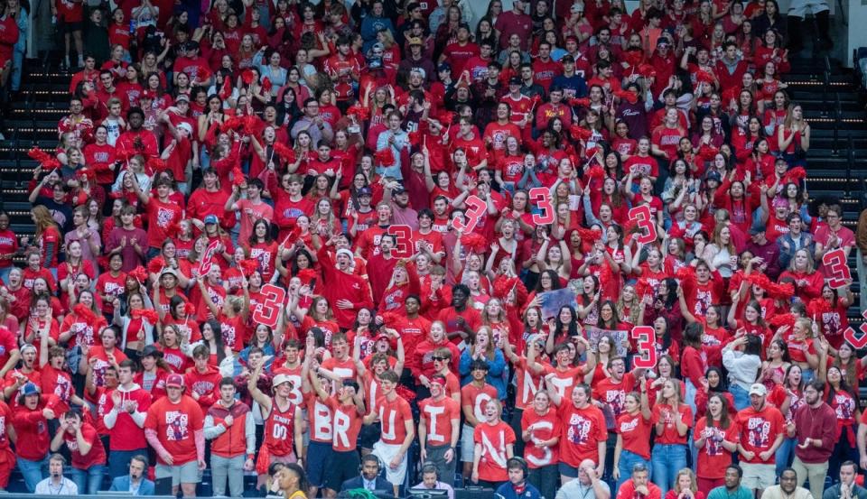 It was Red Out night at the Belmont-Murray State game at Curb Event Center Tuesday night.