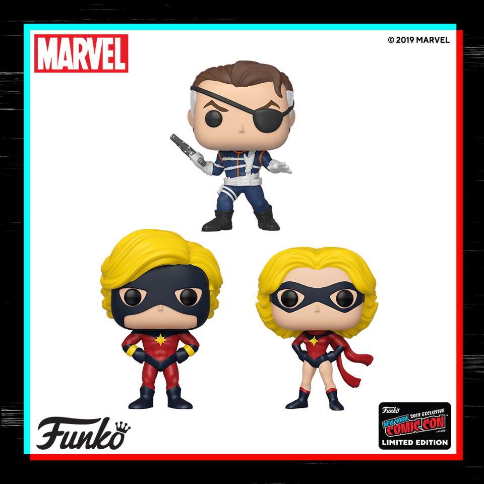 Nick Fury, Captain Marvel and Ms. Marvel (Photo: Funko)