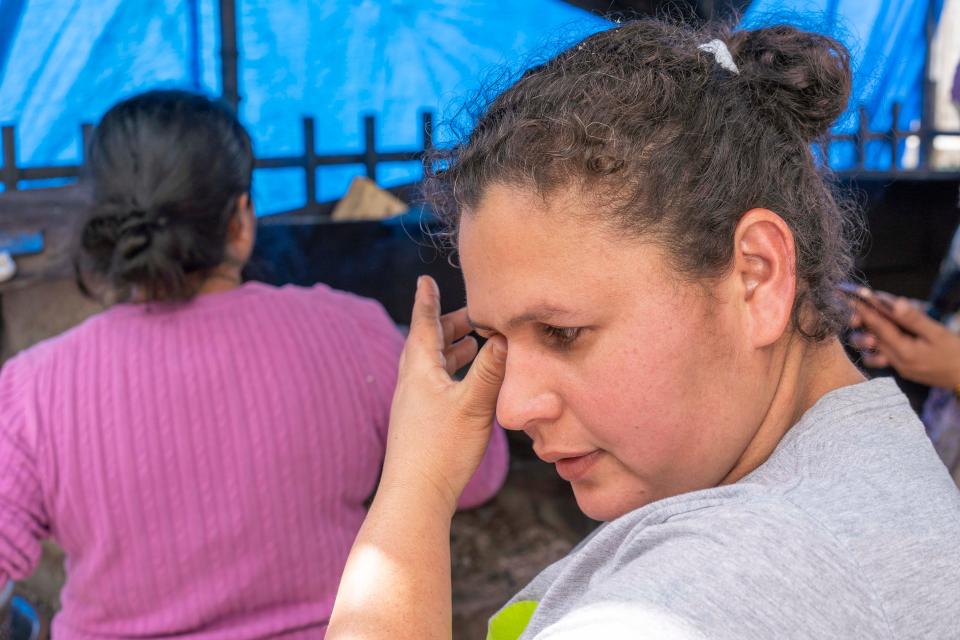 Elvia Nunez, 36, fled Honduras with her two teenage daughters after a gunmen killed her husband in front of her family. After crossing the border illegally in south Texas in August, U.S. border officials flew her to San Diego, then sent her to Tijuana, Mexico, under the "Remain in Mexico" policy.