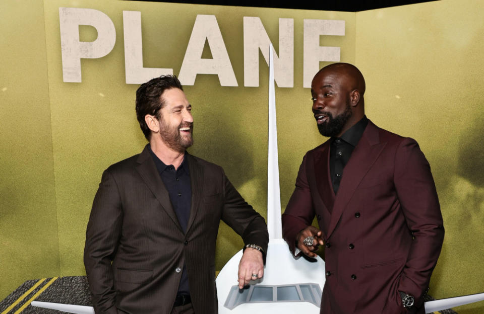 Gerard Butler loved working with Mike Colter on Plane credit:Bang Showbiz