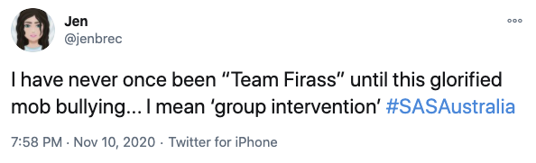 Another said they were now firmly on Team Firass. Photo: Twitter