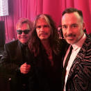 <p>John and his husband, David Furnish, posed with rockstar <a rel="nofollow noopener" href="http://www.instyle.com/celebrity/steven-tyler" target="_blank" data-ylk="slk:Steven Tyler;elm:context_link;itc:0;sec:content-canvas" class="link ">Steven Tyler</a> for a very glam Instagram.</p>