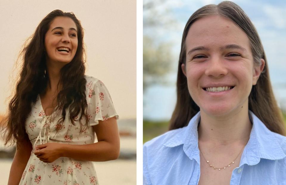 Carrigan Cyr and Caroline Reiss are co-valedictorians of Traip Academy's Class of 2023.