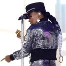 Prepare to be obsessed with this look <a href="https://www.allure.com/topic/janelle-monae?mbid=synd_yahoo_rss" rel="nofollow noopener" target="_blank" data-ylk="slk:Janelle Monáe;elm:context_link;itc:0;sec:content-canvas" class="link ">Janelle Monáe</a> wore for a <em>Today</em> set at Rockefeller Plaza: a thick braid with a black-to-silvery-white ombré. Hairstylist <a href="https://www.allure.com/gallery/nikki-nelms-earrings-sculptural-hairstyles?mbid=synd_yahoo_rss" rel="nofollow noopener" target="_blank" data-ylk="slk:Nikki Nelms;elm:context_link;itc:0;sec:content-canvas" class="link ">Nikki Nelms</a> finished off the look with a golden ring that cleanly seals the tapered end.