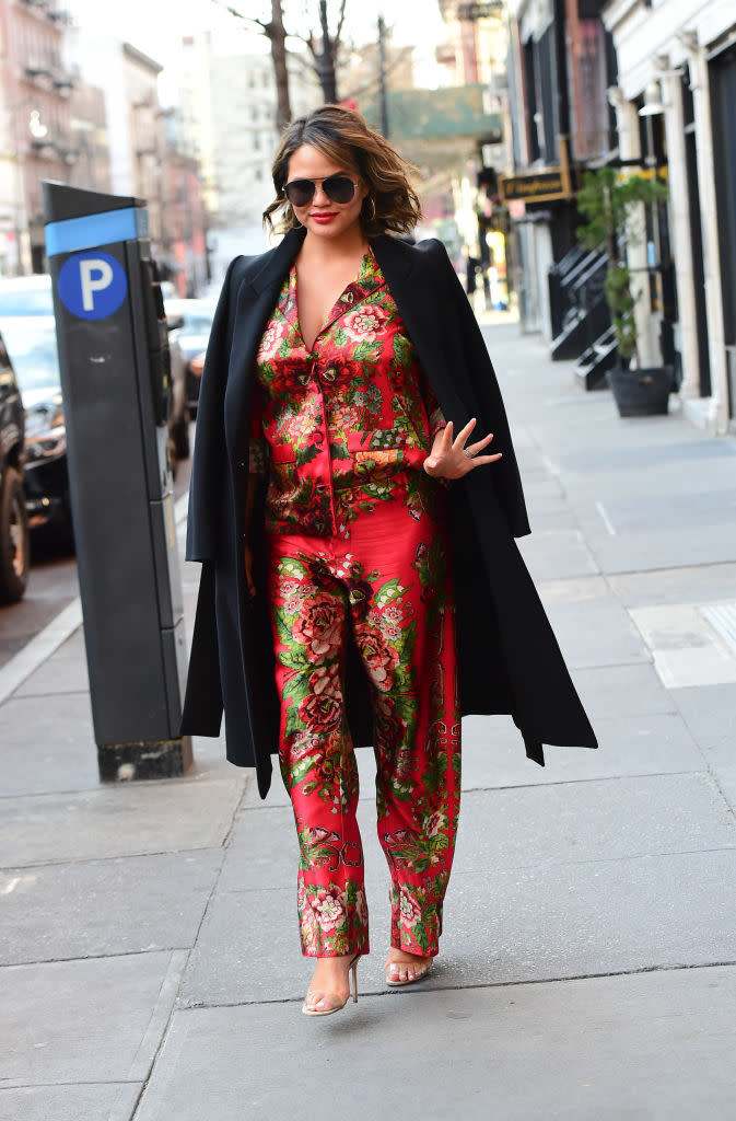 Chrissy Teigen out in New York City