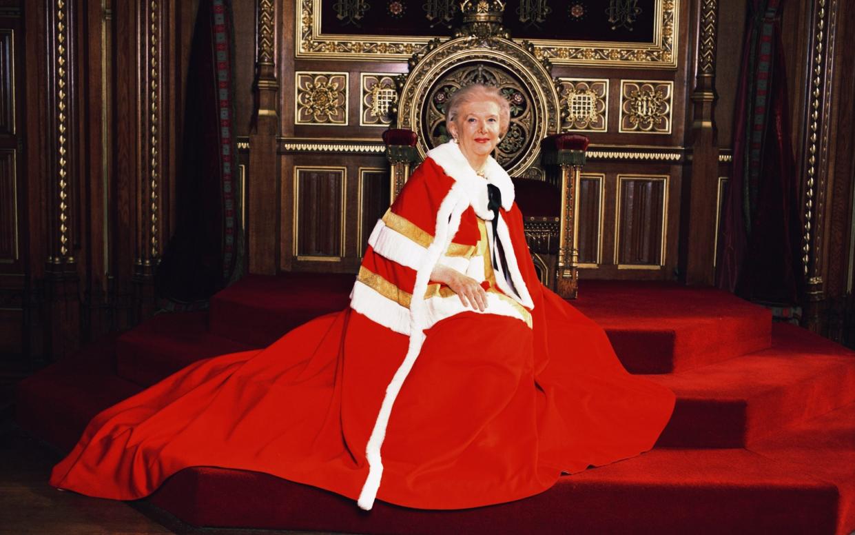 Baroness Gardner at the House of Lords in 2001