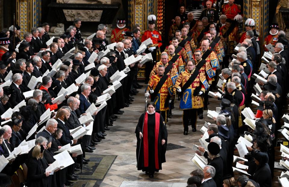 Westminster Abbey was packed with mourners (Gareth Cattermole/PA) (PA Wire)