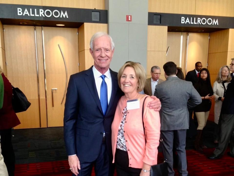 Passenger Diane Higgins and Captain Chelsey "Sully" Sullenberger.