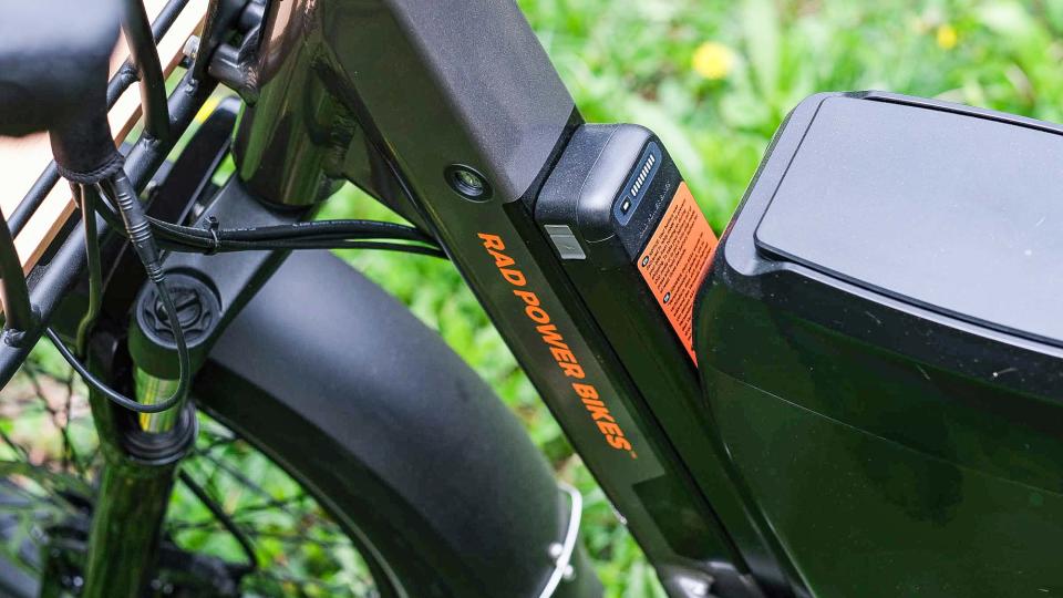 Radpower RadRunner 3 Plus e-bike in backyard