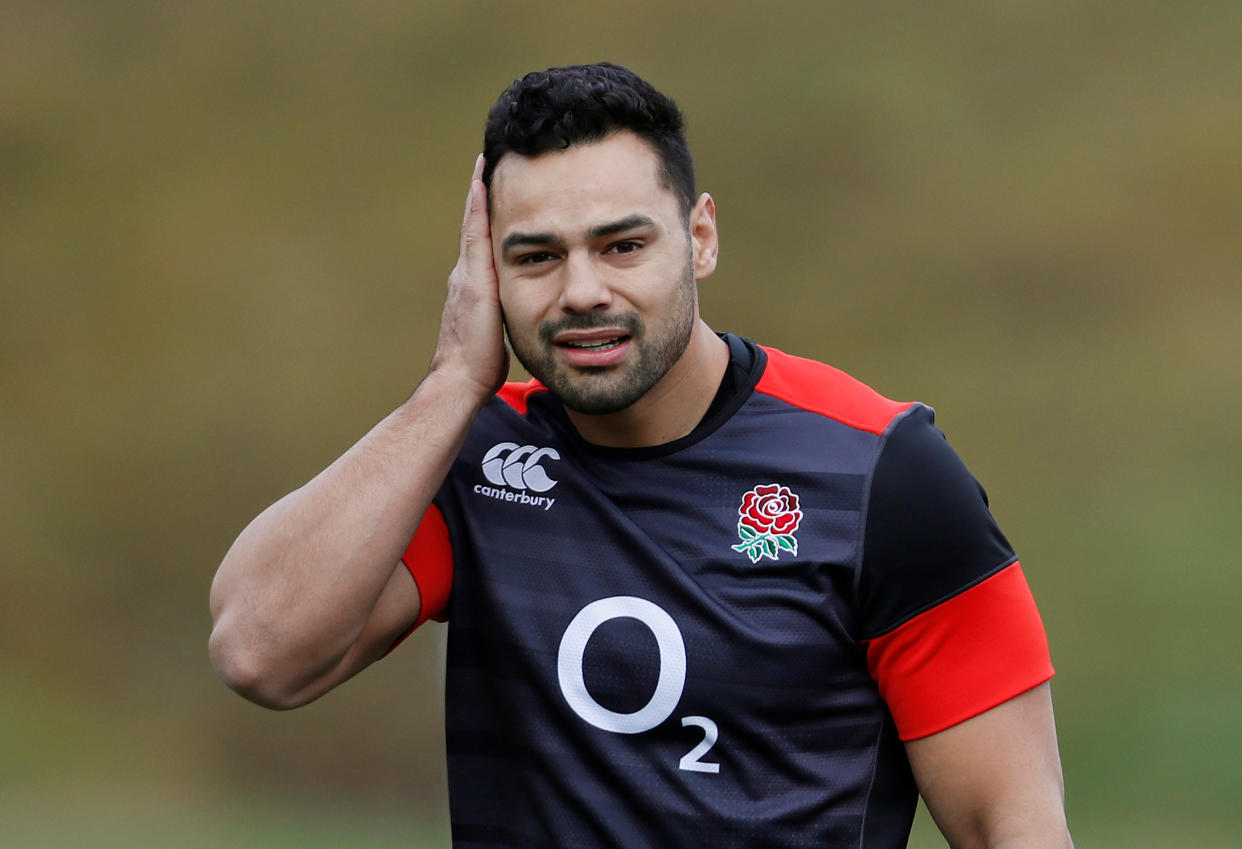 Rugby Union - England Training - Pennyhill Park, Bagshot, Britain - March 6, 2018   England's Ben Te'o during training   Action Images via Reuters/Paul Childs