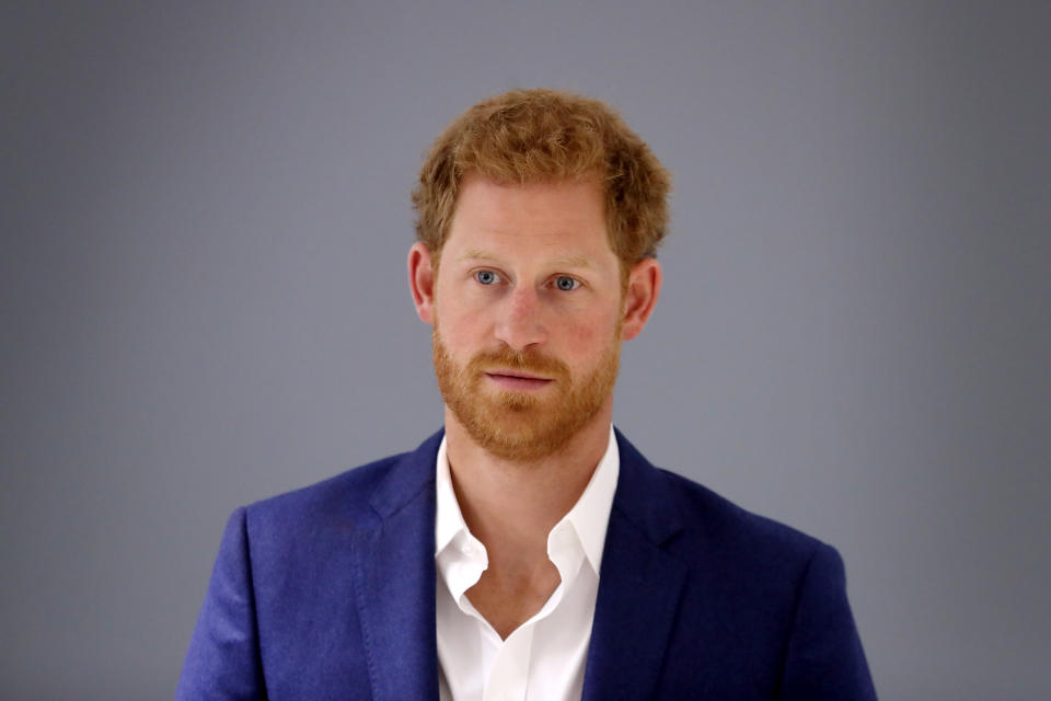 MANCHESTER, ENGLAND - SEPTEMBER 04:  Prince Harry visits the NHS Manchester Resilience Hub on September 4, 2017 in Manchester, England.  (Photo by Chris Jackson - Pool/Getty Images)