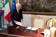 Italian President Sergio Mattarella holds consultations on political crisis in Rome