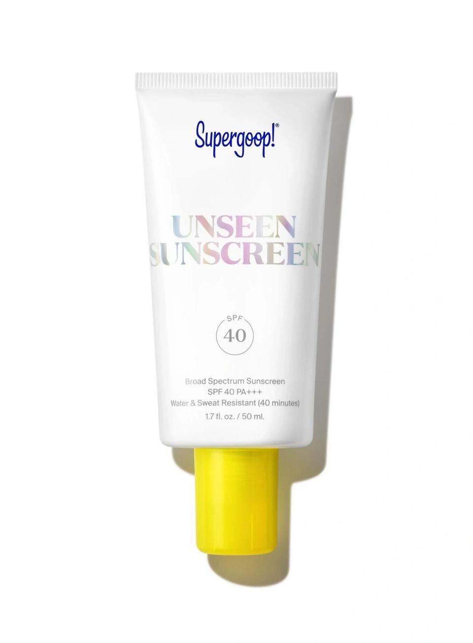 1) Unseen Sunscreen SPF 40