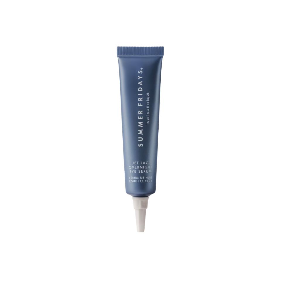 <p><a href="https://go.redirectingat.com?id=74968X1596630&url=https%3A%2F%2Fwww.sephora.com%2Fproduct%2Fsummer-fridays-jet-lag-overnight-eye-serum-for-fine-lines-wrinkles-with-gentle-retinol-blend-P510508&sref=https%3A%2F%2Fwww.elle.com%2Fbeauty%2Fg45194253%2Fbest-eye-serum%2F" rel="nofollow noopener" target="_blank" data-ylk="slk:Shop Now;elm:context_link;itc:0;sec:content-canvas" class="link ">Shop Now</a></p><p>Jet Lag Overnight Eye Serum </p><p>sephora.com</p><p>$46.00</p>