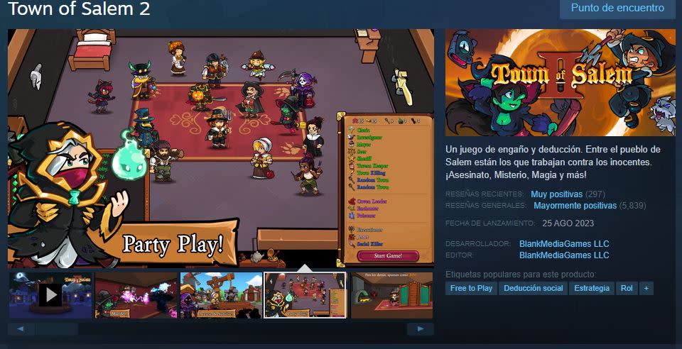 The Town of Salem 2 tiene un concepto original