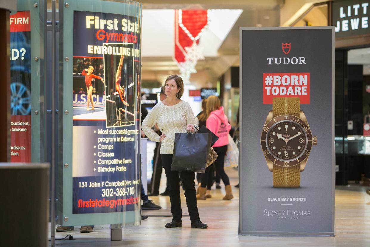 Shoppers hit Black Friday shopping at Christiana Mall in Newark in 2017.