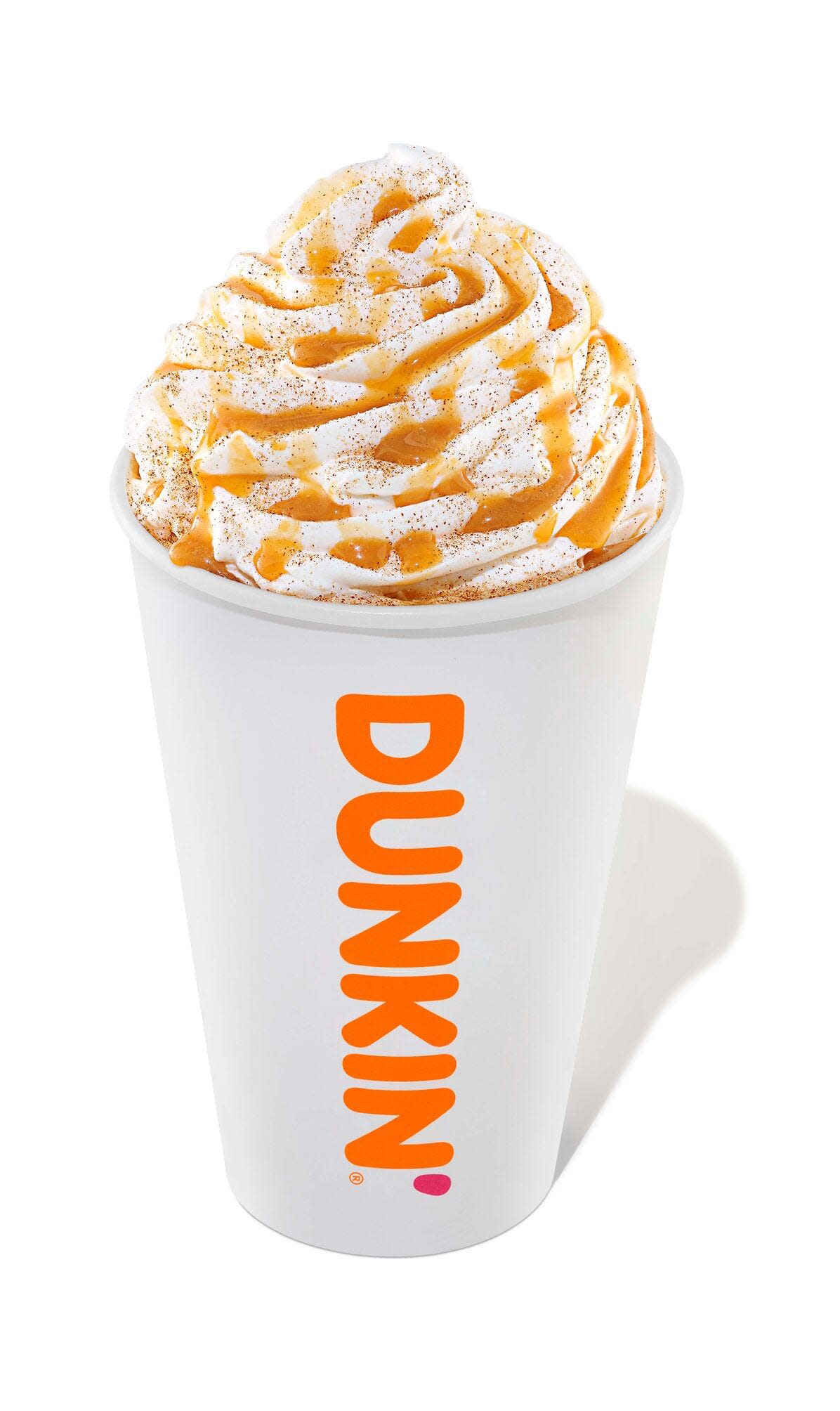 The fall menu returns Wednesday, August 28 at Dunkin' and includes the Pumpkin Spice Signature Latte.