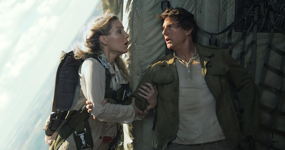<p>Here’s a sentence we never expected to type: Tom Cruise is no Brendan Fraser. Cruise’s messy mashup of monstrous horror, Indiana Jones-aspiring action, and <em>Mission: Impossible</em>-style stuntwork deservedly failed to click at the megaplex. Worse yet, the misfire not only tainted Cruise’s box-office rep (at least domestically), but <a rel="nofollow" href="https://www.yahoo.com/news/universal-monster-themed-dark-universe-181539937.html" data-ylk="slk:also effectively sank Universal’s attempt to bring together its classic creatures in a shared universe;elm:context_link;itc:0;sec:content-canvas;outcm:mb_qualified_link;_E:mb_qualified_link;ct:story;" class="link  yahoo-link">also effectively sank Universal’s attempt to bring together its classic creatures in a shared universe</a>. The <em>Mummy</em>‘s curse lives! <em>— Marcus Errico </em>(Photo: Universal) </p>