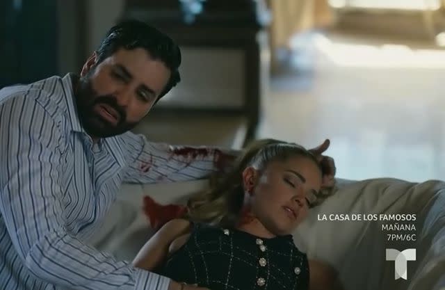 <p>El senor de los cielos/Telemundo</p> Jaime Rosales mata a Berenice en El seÃ±or de los cielos