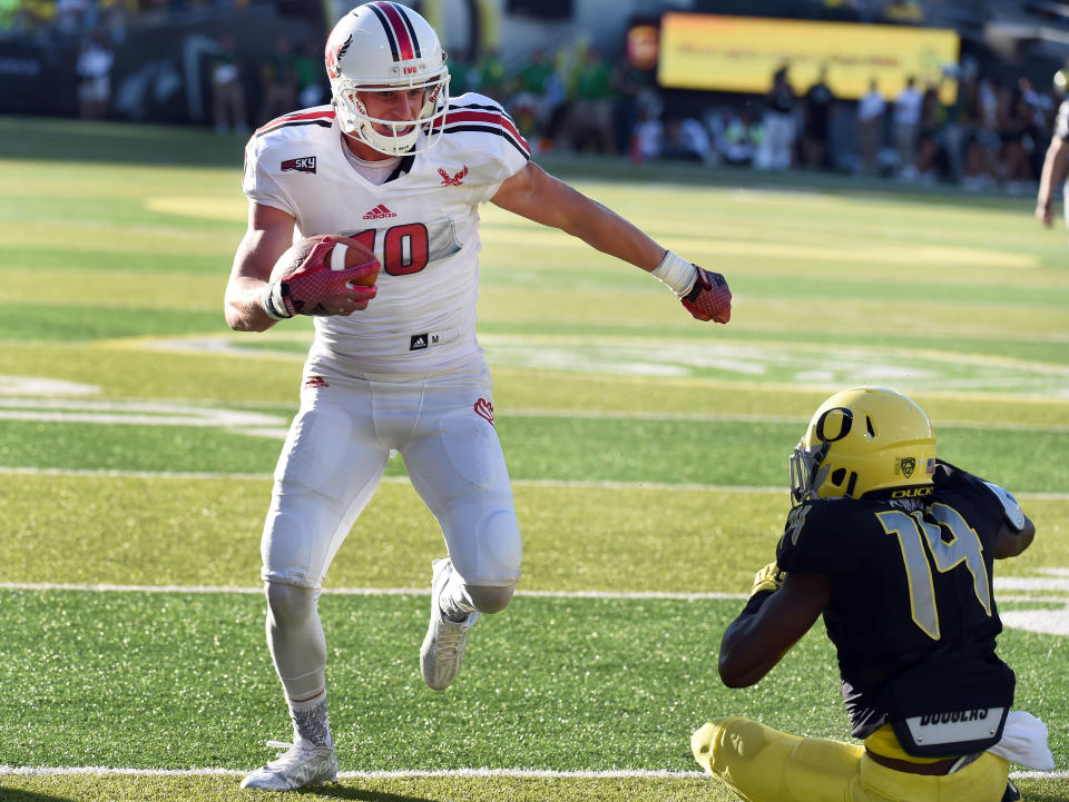 Eastern Washington WR Cooper Kupp had a wildly productive college career yet was only the 69th overall selection. (Photo by Steve Dykes/Getty Images)