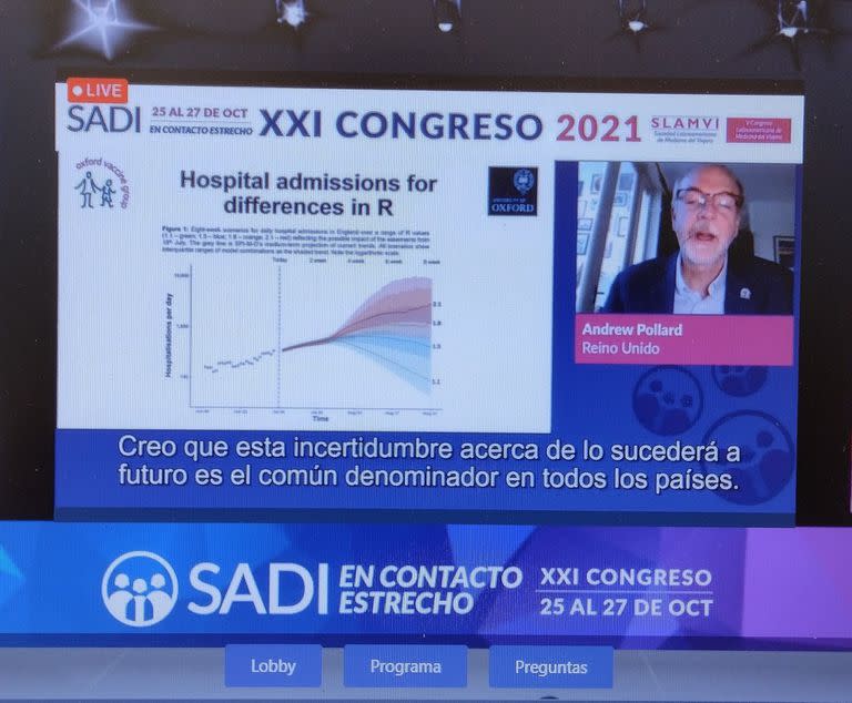 Andrew Pollard, investigador de la Universidad de Oxford, participó del desarrollo de la vacuna para Covid-19 que comercializa AstraZeneca